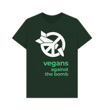 Load image into Gallery viewer, Evergreen ICAN Vegans against the bomb tee