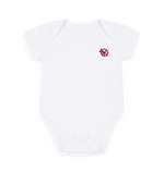 Load image into Gallery viewer, White Printed baby grow Front