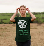 Load image into Gallery viewer, ICAN Vegans against the bomb tee