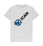 Load image into Gallery viewer, Grey ICAN Across Tee - blue