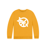 Load image into Gallery viewer, Mustard Printed Kids Jumper Front

