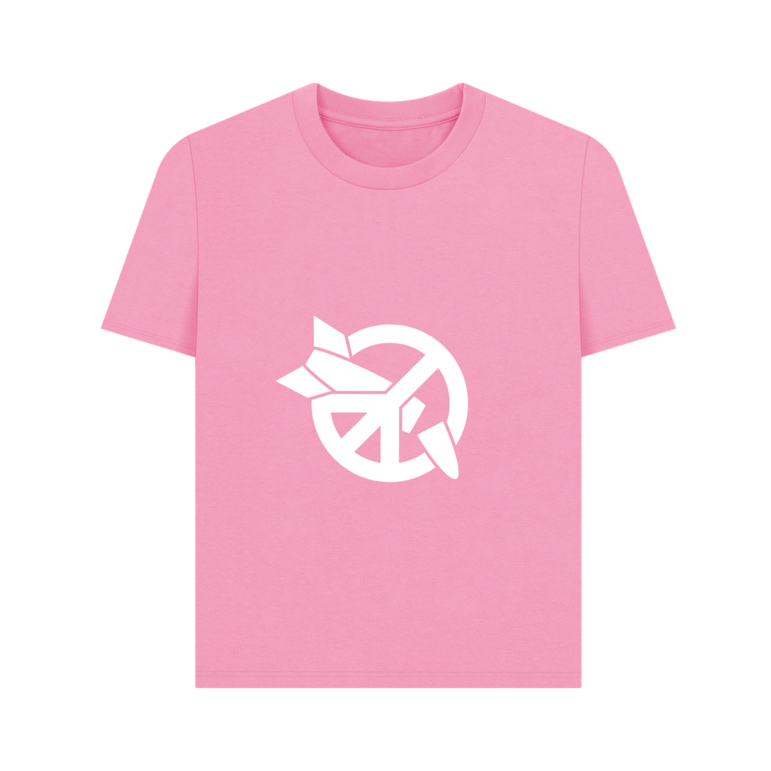 Rose Pink Printed T-shirt Front