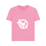 Load image into Gallery viewer, Rose Pink Printed T-shirt Front
