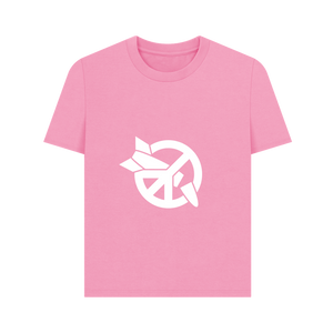 Rose Pink Printed T-shirt Front