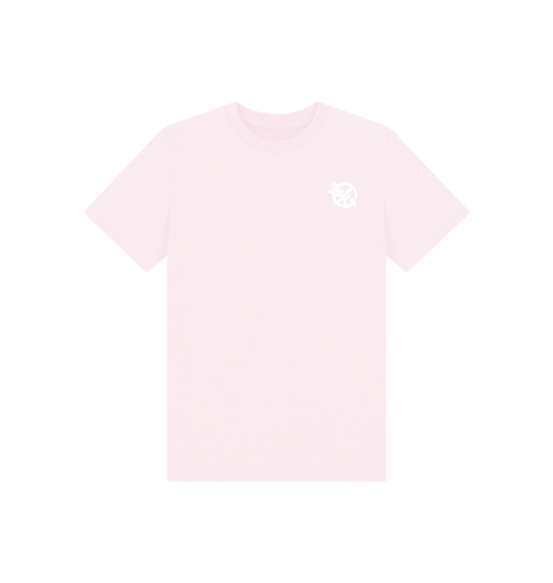 Pink Printed Kids T-Shirt Front