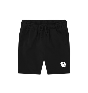 Black Printed Mens Shorts Front