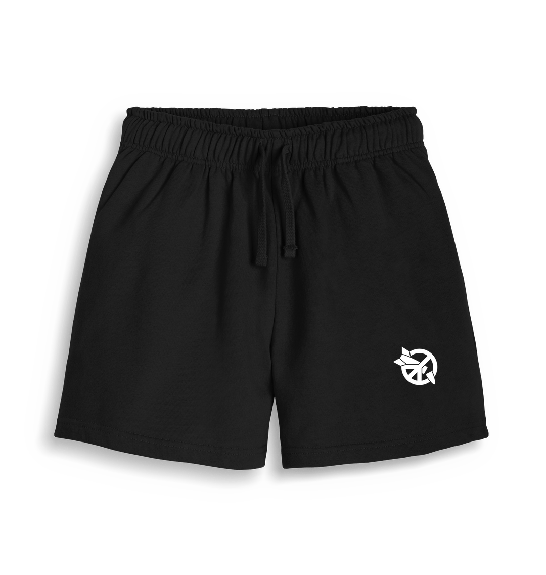 Black Printed Womens Joggers Front