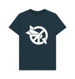 Load image into Gallery viewer, Denim Blue Printed T-shirt Front

