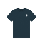 Load image into Gallery viewer, Denim Blue Printed Kids T-Shirt Front
