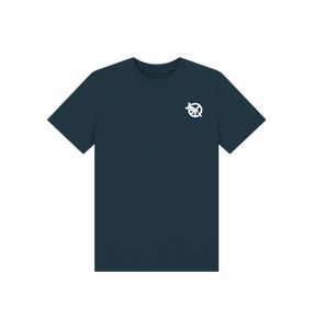 Denim Blue Printed Kids T-Shirt Front