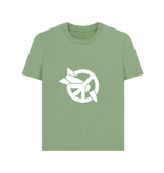 Load image into Gallery viewer, Sage Printed T-shirt Front
