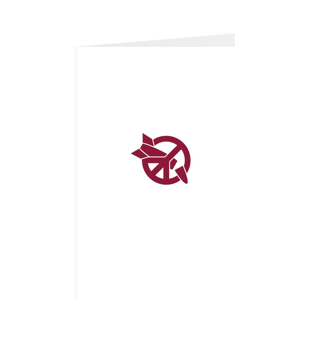 White Printed Greetings Cards Front