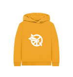Load image into Gallery viewer, Mustard Printed Kids Hoodie Front
