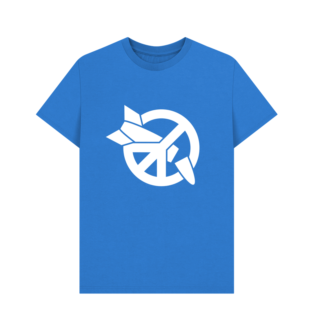 Bright Blue Printed T-shirt Front