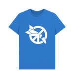 Load image into Gallery viewer, Bright Blue Printed T-shirt Front
