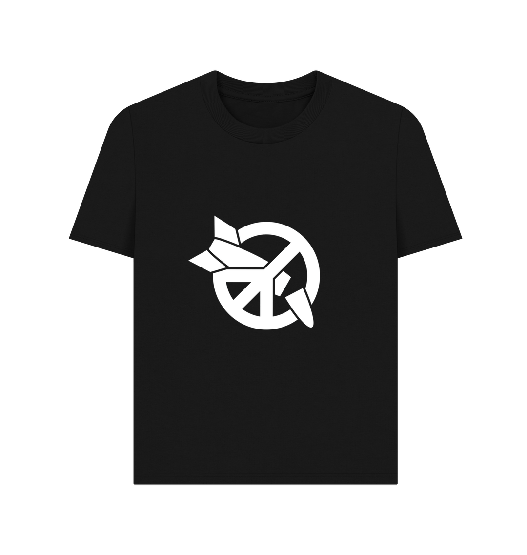 Black Printed T-shirt Front