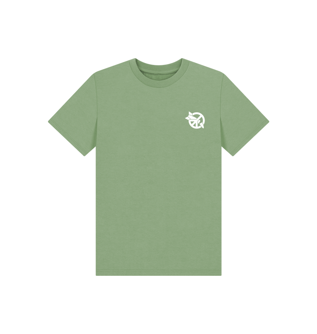 Sage Printed Kids T-Shirt Front