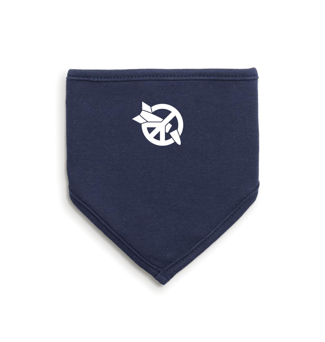 White/Nautical Navy Bib Front