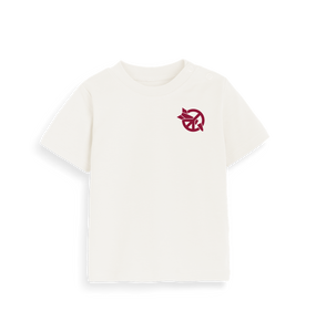 Organic Natural Printed Kids T-Shirt Front