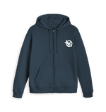 Load image into Gallery viewer, Navy Zip hoody Front
