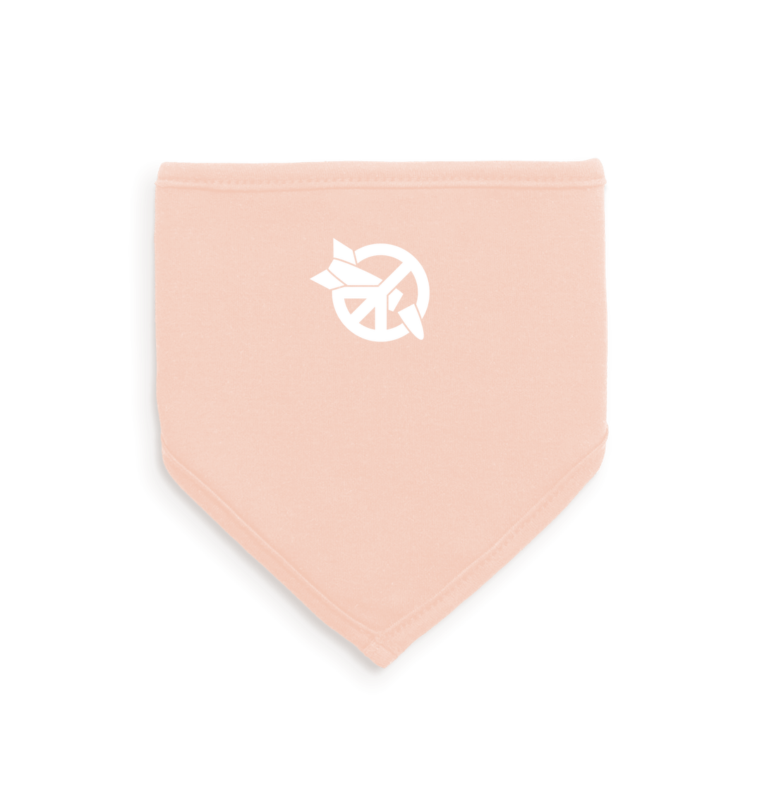 White/Powder Pink Bib Front