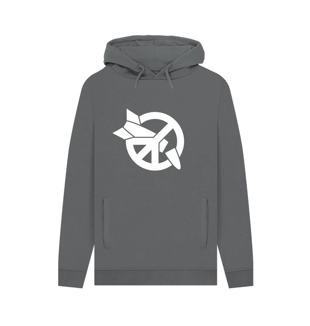 Slate Grey Printed Hoody Front