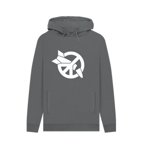 Slate Grey Printed Hoody Front