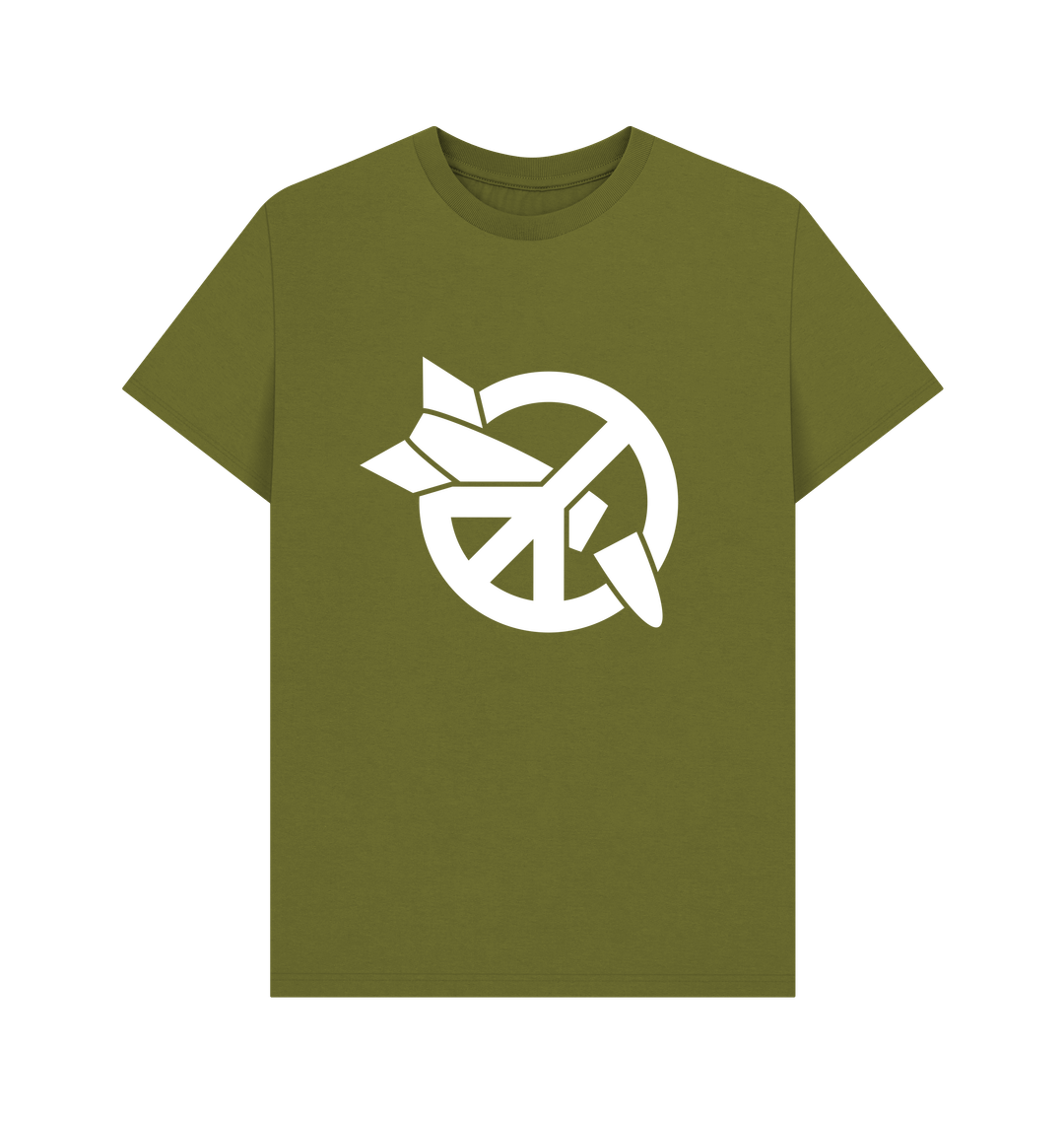 Moss Green Printed T-shirt Front