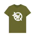 Load image into Gallery viewer, Moss Green Printed T-shirt Front
