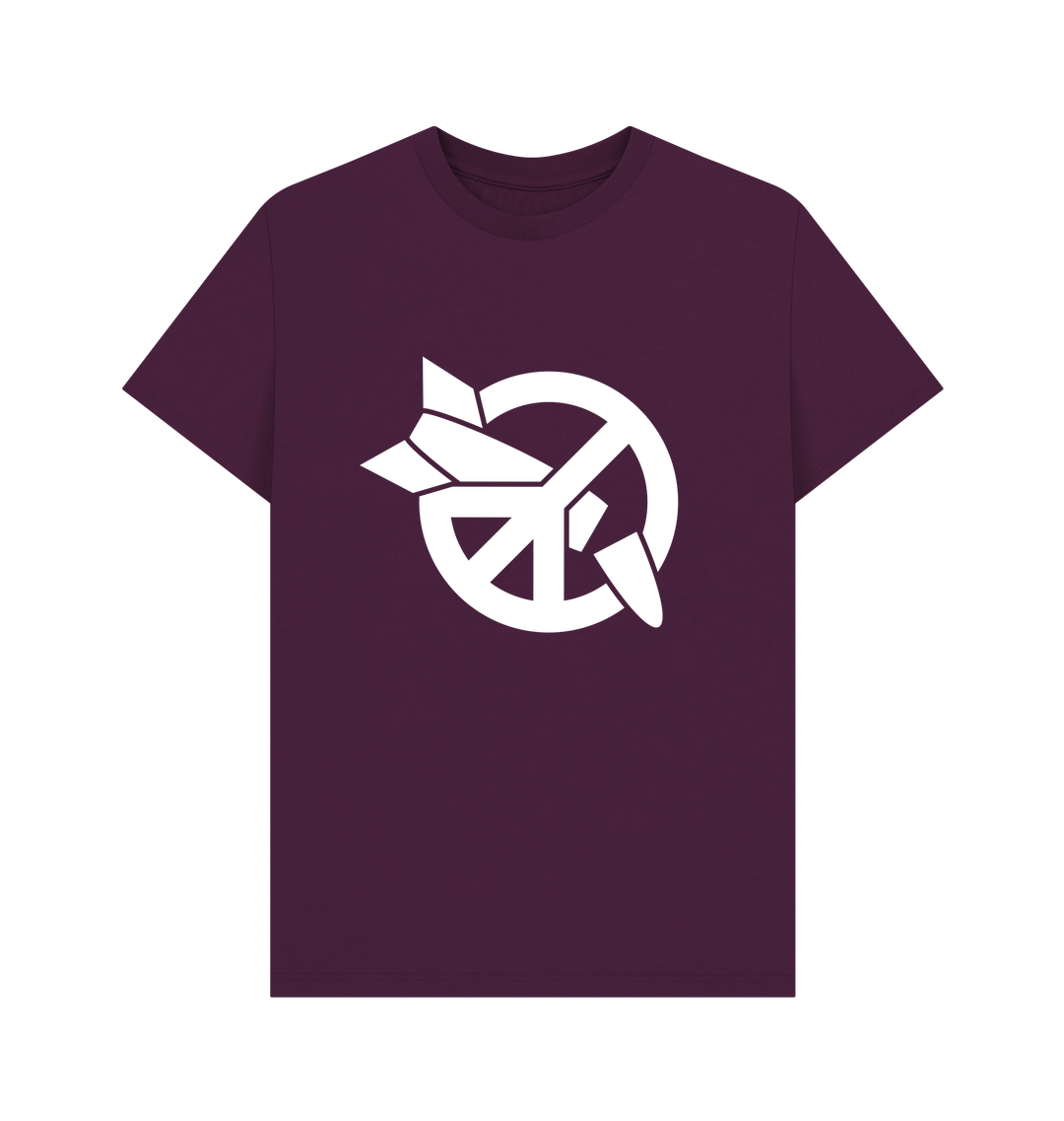 Purple Printed T-shirt Front