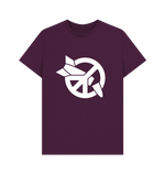 Load image into Gallery viewer, Purple Printed T-shirt Front
