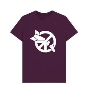 Purple Printed T-shirt Front