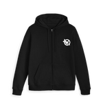 Load image into Gallery viewer, Black Zip hoody Front

