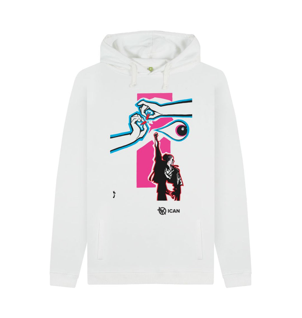 White ICAN x Kalonji Hoodie